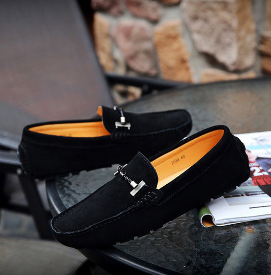 Enllervid Men Black Loafers