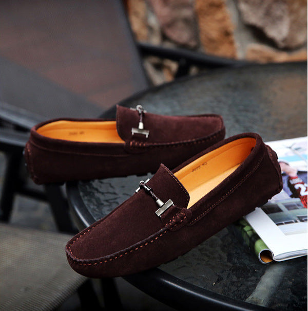 Enllervid Men Coffee Brown Loafers