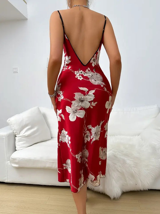 Ciara Backless Side Split Sexy Sleepwear