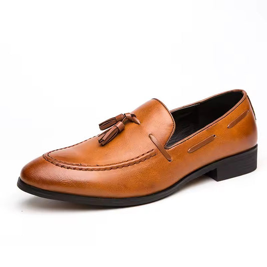Men’s Tassel Loafers Shoe - Brown