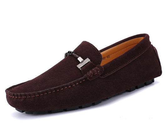 Enllervid Men Coffee Brown Loafers