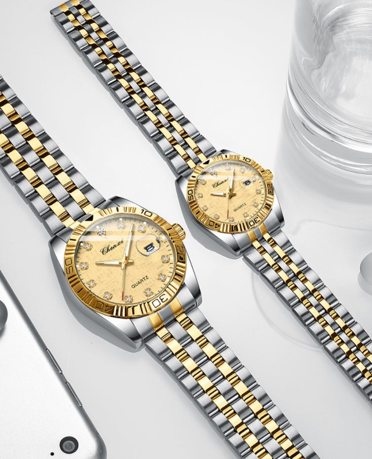 CX 82B Luxury Couple Watch