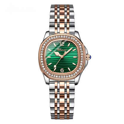 CX Women's Watch with Bracelet - Green Face