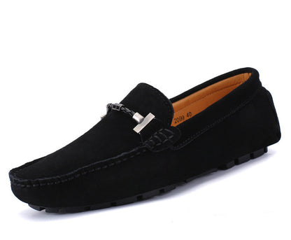 Enllervid Men Black Loafers