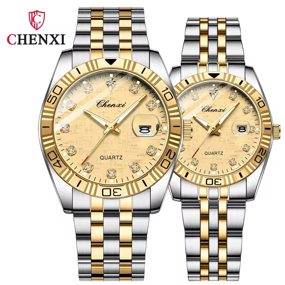 CX 82B Luxury Couple Watch
