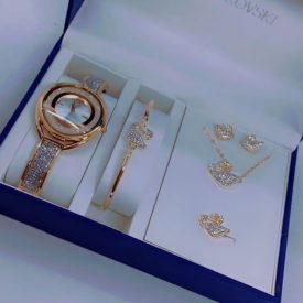 Luxury Jewellery Gift Set - Rosy Gold & Silver