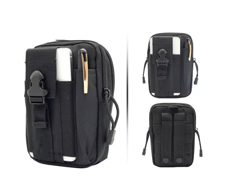 Multifunction Phone & Accessories Waist/Belt Bag - Black (+Free Bag ...