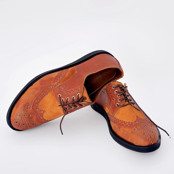 Dwt Designs Oxford Brogue Men's Shoe - Brown