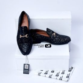 Dwt Designs Rhinestone Black Loafers Shoe