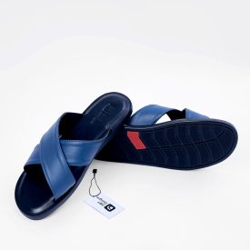 Dwt Designs Cross Men's Slides - Blue