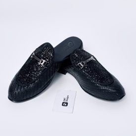 Dwt Designs Braid Rhinestone Half Loafers Shoe