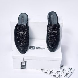 Dwt Designs Braid Rhinestone Half Loafers Shoe